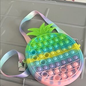 Colorful Pineapple Pop It Crossbody Bag